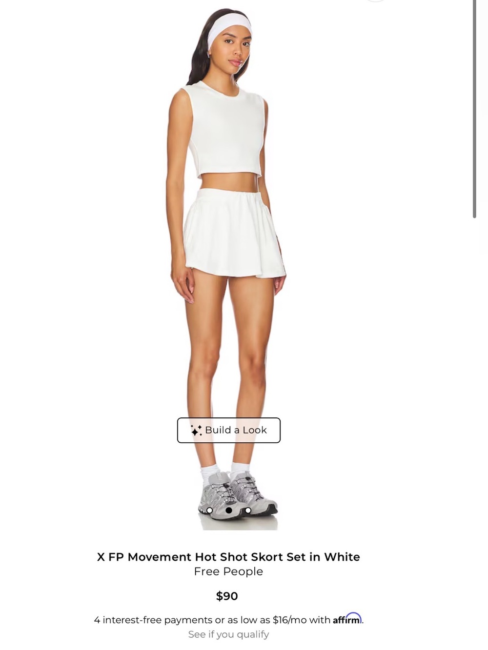 FREE PEOPLE Hot Shot Skort Set SIZE LARGE